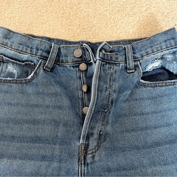 Windsor High Rise Ripped Straight-Leg Jeans - Picture 5 of 6